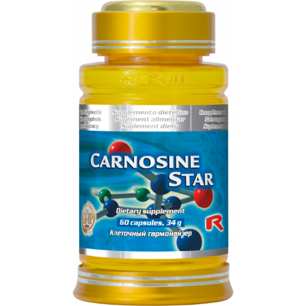 Karnosin je přírodní látka označovaná jako "látka dlouhověkosti", účinek doplňuje vitamín E