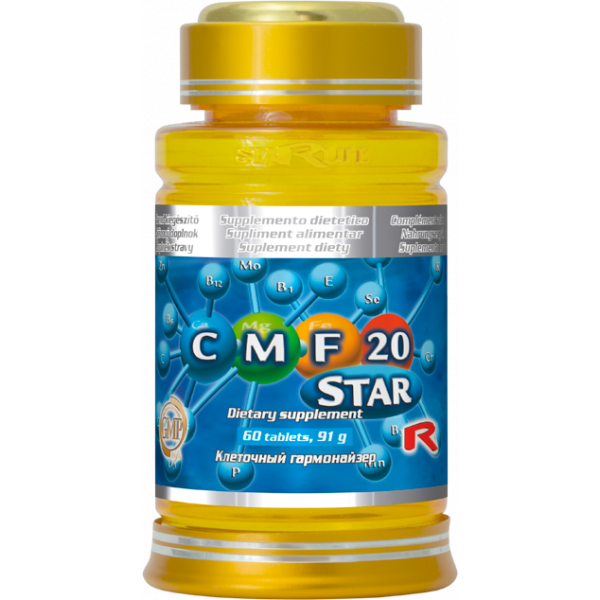 CMF star, vápník, hořčík, železo, minerály, vitamíny, fosfor