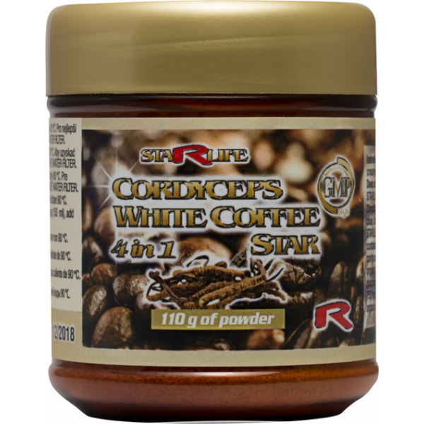 Káva Arabica s obsahem  houby Cordyceps dodá energii, vitalitu  a posílí tělo.