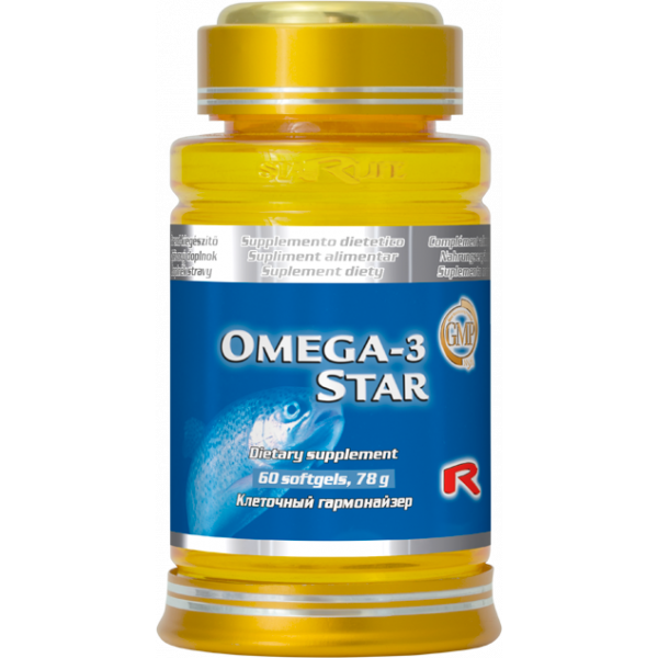 Omega 3 s obsahem DHA pro normální činnost mozku a zraku, EPA na normální funkci srdce