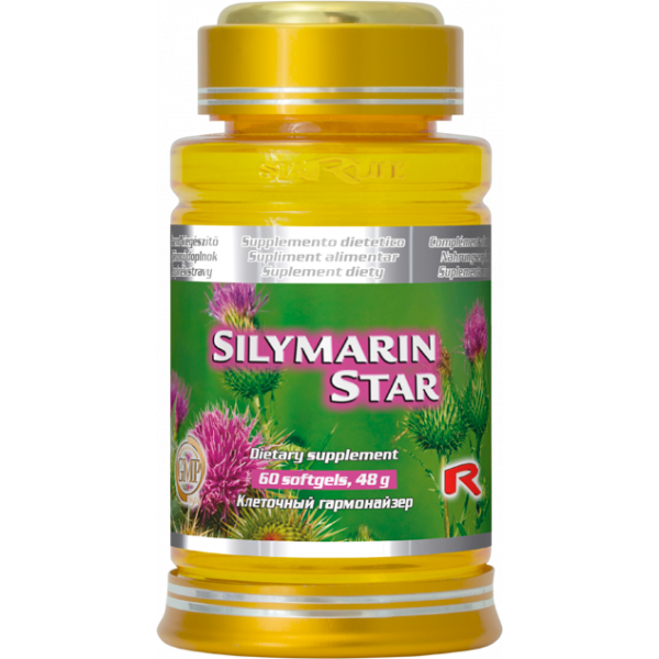 Silymarin star - ostropestřec přispívá k normálnímu trávení,  podporuje funkci jater a jejich  pročištění